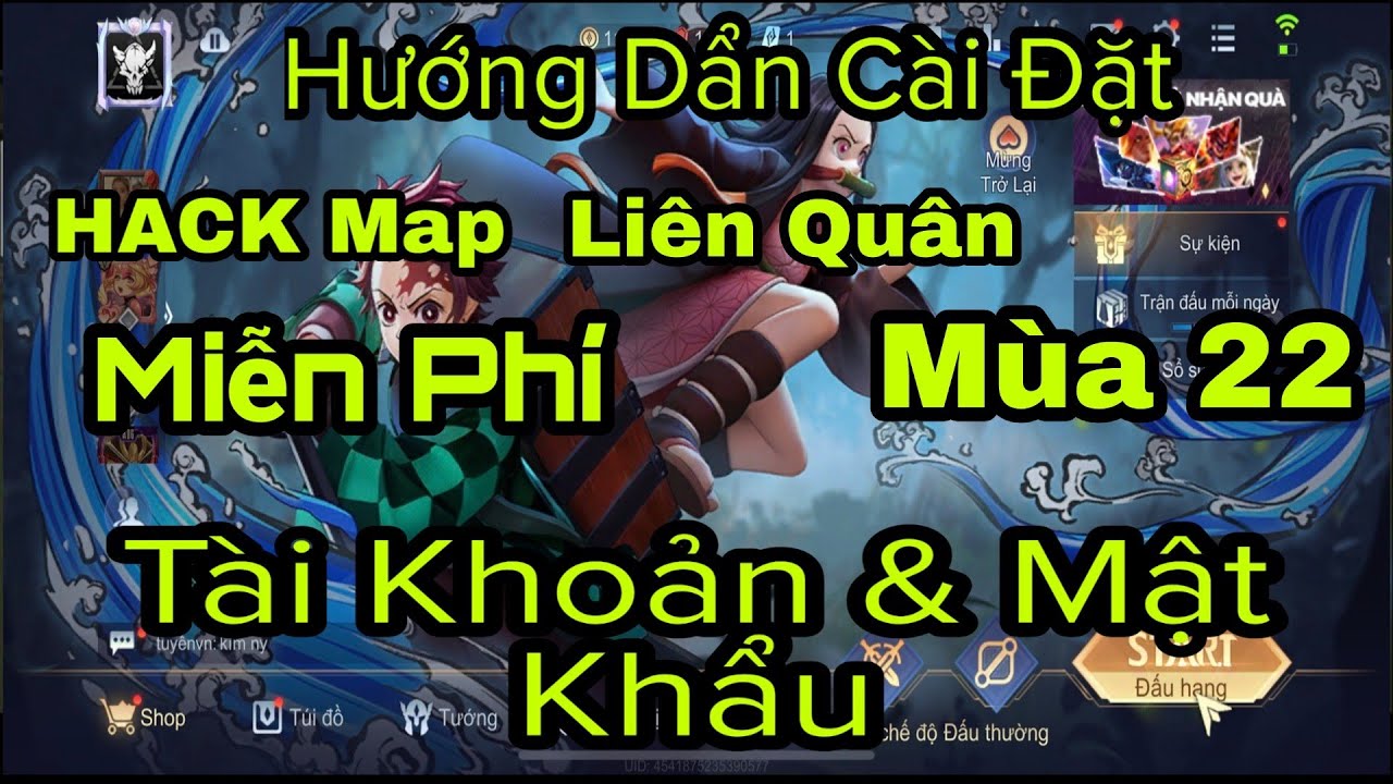 #1 Hướng Dẩn Cài Đặt Miễn Phí Tài Khoản Và Mật Khẩu Hack Map Liên Quân Mobile Mùa 22 An Toàn 100% Mới Nhất