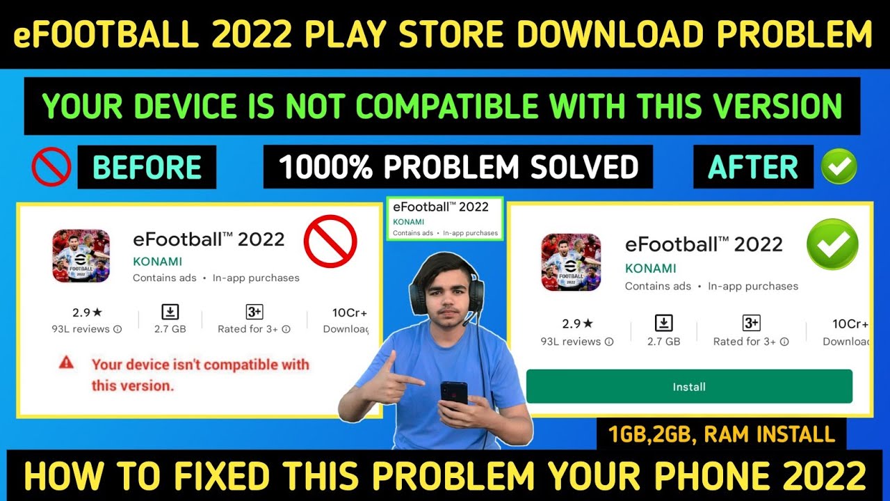 #1 Efootball 2022 Mobile Not Compatible | Your Device Isn't Compatible With This Version Efootball 2022 Mới Nhất