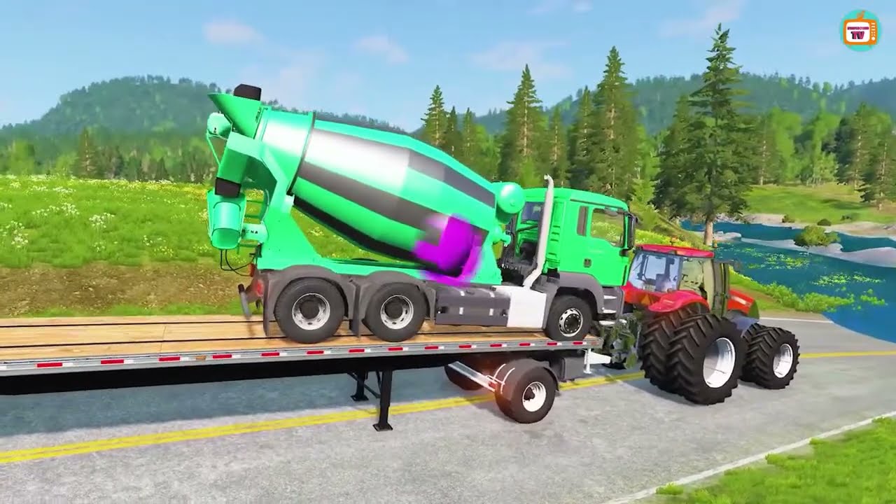 #1 Lái xe mô phổng ,cười với  Beamng.Driver .xe trộn bê tông,xe ô tô ,xe đua #PlaygroundTVBeamng L3 #15 Mới Nhất