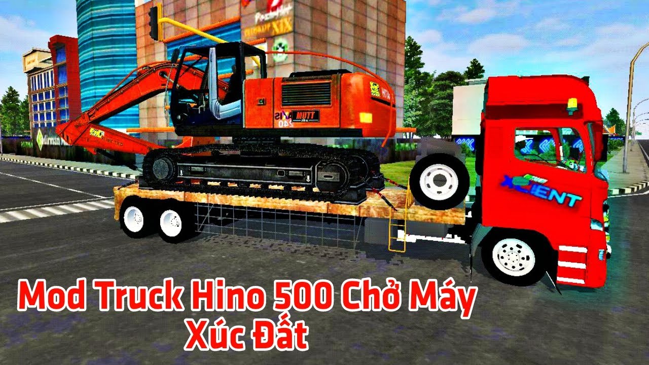 #1 Hướng Dẫn Tải Và Mod Xe Hino 500 Chở Máy Xúc Cực Đẹp Bus Simulator Indonesia Mới Nhất