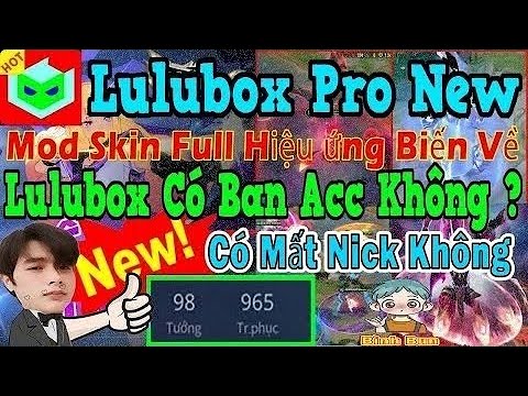 #1 Hướng Dẫn Mod Skin Liên Quân Lulubox Mới Nhất|Lulubox Có Mất Nick Không, Ban Nick Không|Bình Bun Mới Nhất