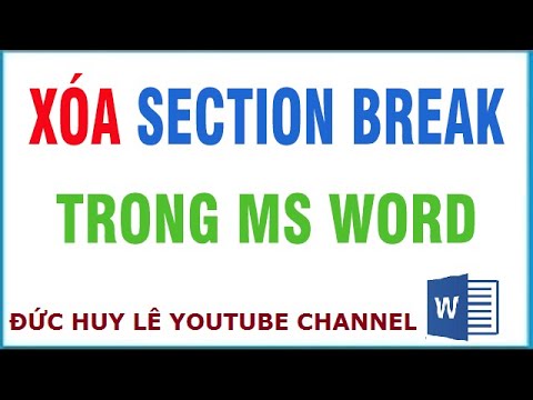 #1 Cách xóa section break trong Word – Ghép gộp các section trong Word Mới Nhất