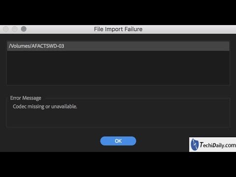 #1 ✅ Cách khắc phục lỗi Codec missing or unavailable khi import file MOV vào Adobe Premiere Mới Nhất