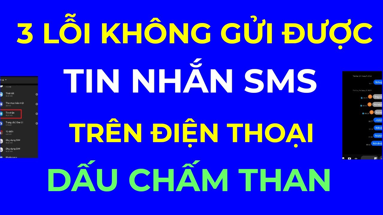 #1 Sửa lỗi không gửi được tin nhắn trên điện thoại, Tin nhắn dấu chấm than, 3 lỗi SMS Mới Nhất