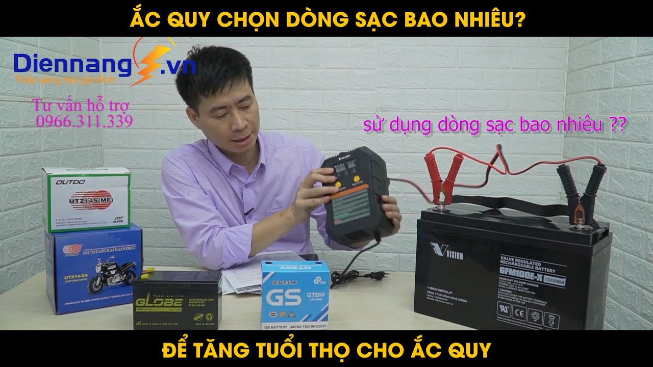 #1 Hướng dẫn cách chọn dòng sạc cho bình ắc quy một cách tốt nhất. Mới Nhất