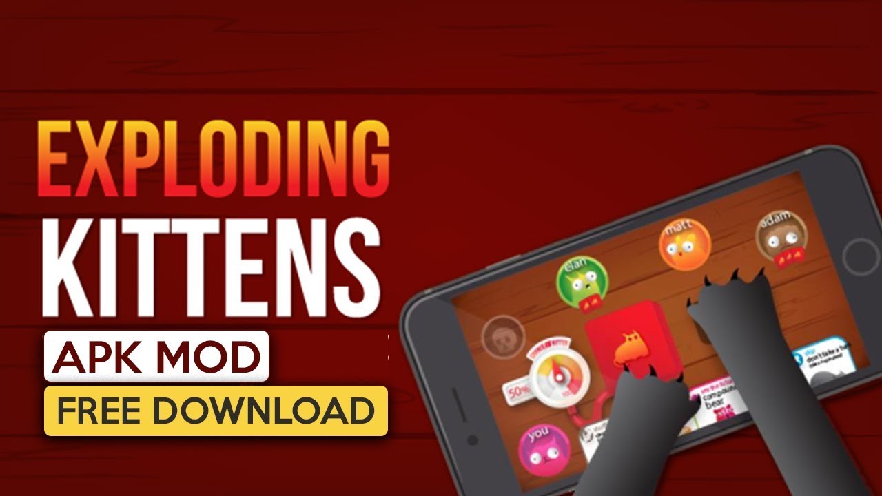 #1 Exploding Kittens Apk Mod for Android free Download 2021 Mới Nhất