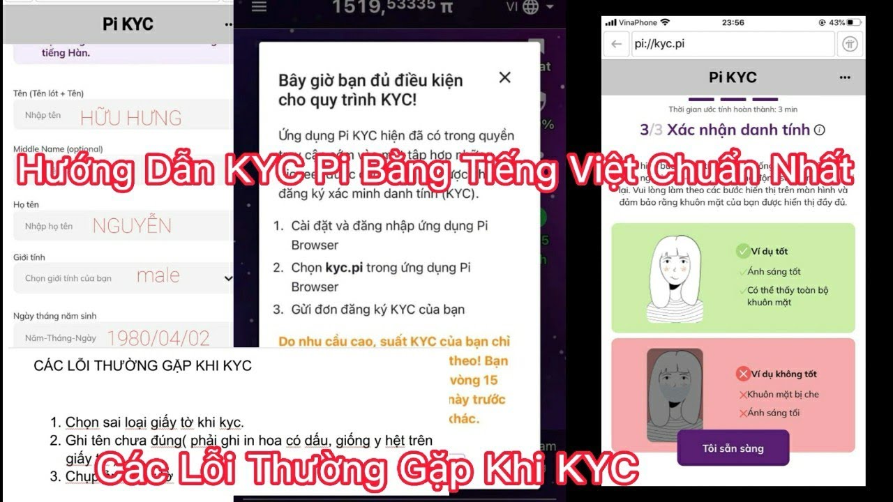 #1 Hướng Dẫn KYC Pi Network Bằng Tiếng Việt Chuẩn Nhất Và Các Lỗi Thường Gặp Khi KYC Mới Nhất