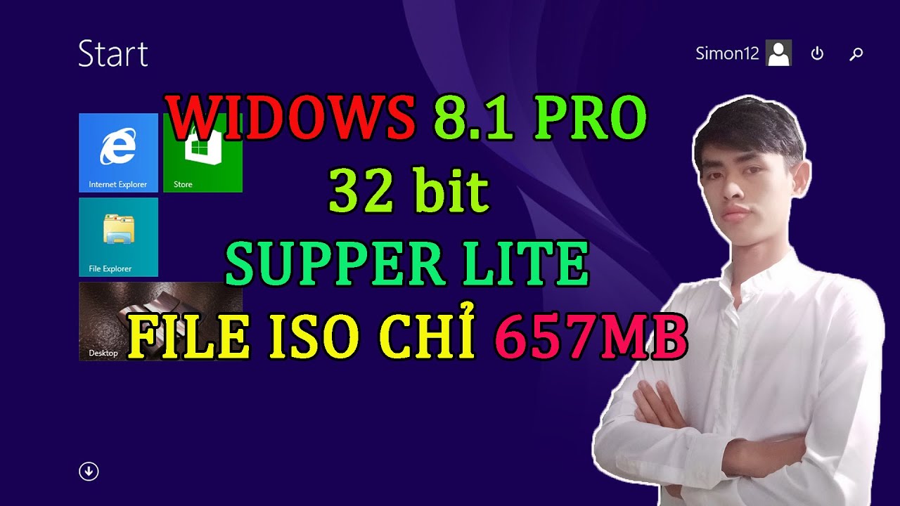 #1 Windows 8.1 pro lite siêu nhẹ chỉ 657MB |Digital Studio Mới Nhất