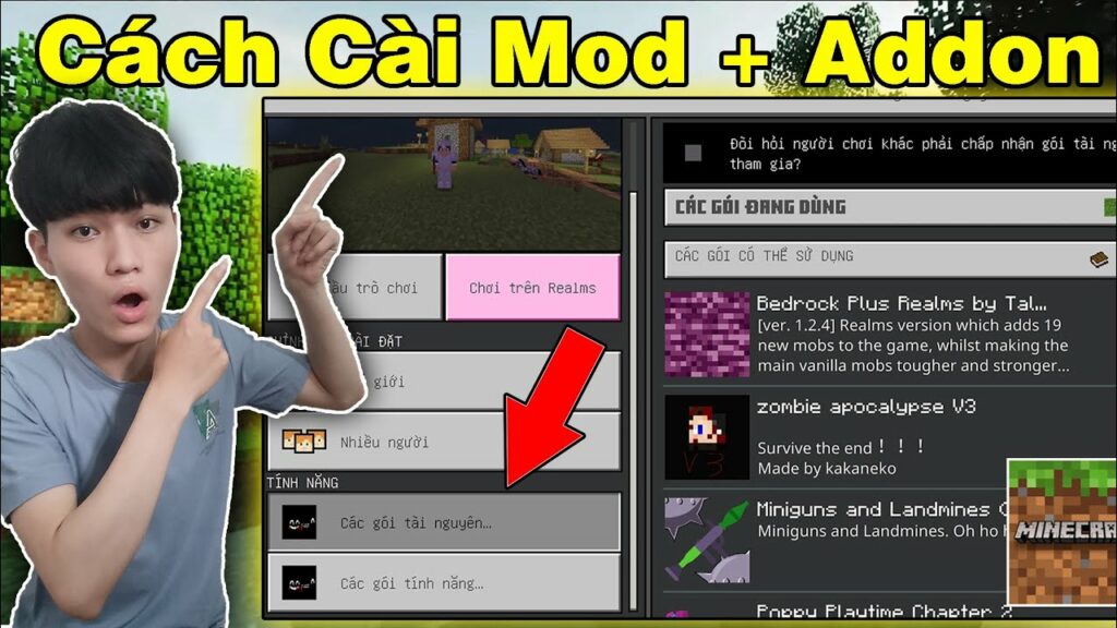 1 Hướng Dẫn Cách Cài Mod Với Addon Trong Minecraft Pe 119 Trên Điện Thoại Mới Nhất Mới 1107