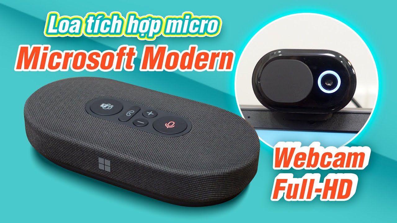 #1 Giờ họp khỏi xài tai nghe nữa, quá ngon: Microsoft Modern USB-C Speaker Mới Nhất