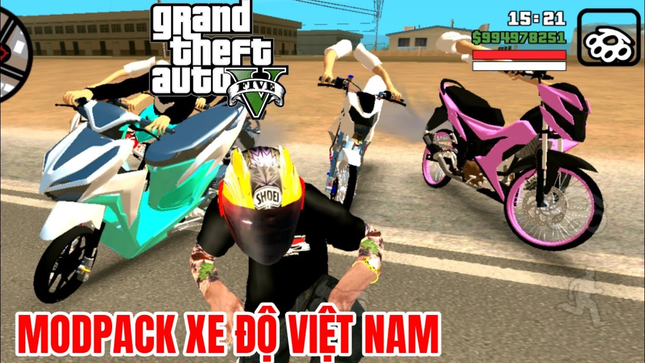 #1 Cách Tải Game GTA San Mod Pack Xe Độ Việt Nam Có Link Vario Độ Kiểng Trắng Xanh Ngọc Lục Bảo Mới Nhất
