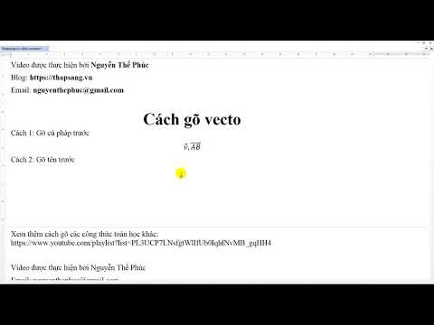 #1 Cách gõ vectơ trong MS Word 2013 Mới Nhất