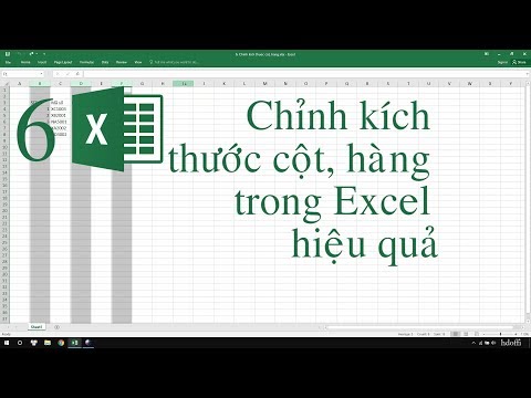 #1 6. Chỉnh kích thước cột, hàng trong Excel hiệu quả | Chỉnh độ rộng cột và độ cao hàng trong Excel Mới Nhất