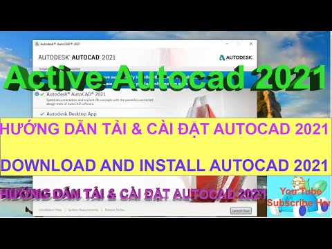 #1 HƯỚNG DẪN CÀI ĐẶT AUTOCAD 2021 Crack QUÁ dễ  How to Install and Active Autocad 2021 Mới Nhất