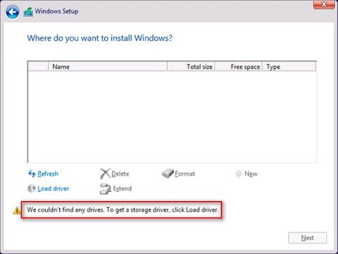 #1 SỬA LỖI KHÔNG TÌM THẤY Ổ CỨNG CÀI WIN WE COULDN'T FIND ANY DRIVES TO GET A STORAGE DRIVER CLICK LO.. Mới Nhất