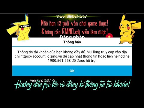 #1 [Top Gunpow] Hướng dẫn fix lỗi không vào được gunpow và cập nhật thông tin,ko CMND,sdt vẫn làm được! Mới Nhất