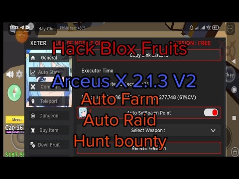 #1 Roblox | Hướng Dẫn Hack Blox Fruits Arceus X V2.1.3 V2 ( Auto Farm, Auto Raid, Hunt Bounty) Mới Nhất