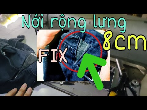 #1 #8 Cách sửa lưng quần jean bị chật 8cm-Mẹo vặt với quần áo/Nhân Tailors Mới Nhất