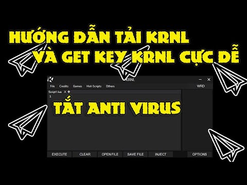 #1 [ROBLOX] CÁCH TẢI KRNL VÀ LẤY KEY KRNL (HOW TO DOWNLOAD KRNL, GET KEY KRNL AND TURN OFF ANTI VIRUS) Mới Nhất