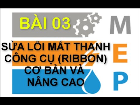 #1 CÁCH SỬA LỖI MẤT THANH RIBBON/MẤT CÔNG CỤ RIBBON | AUTOCAD 2019 Mới Nhất