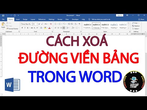 #1 Cách xóa đường viền bảng trong Word Mới Nhất