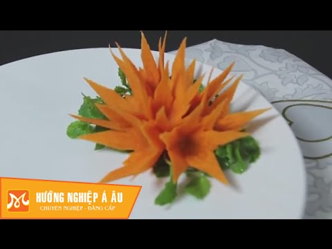 #1 Học cắt tỉa hoa ly nghệ thuật từ cà rốt Hướng Nghiệp Á Âu Mới Nhất