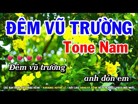 #1 Karaoke Đêm Vũ Trường – Tone Nam Nhạc Sống Mới | Huỳnh Lê Mới Nhất