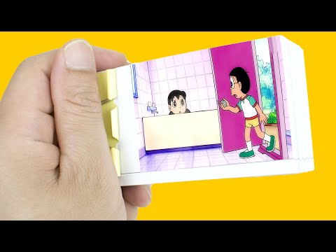 #1 Shizuka bath when Nobita came in room | Doraemon Cartoon Flipbook | Flip Book idea | Shizuka drawing Mới Nhất
