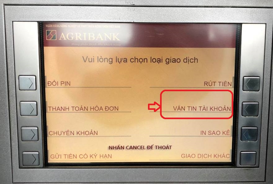 Thanh toán tại ATM