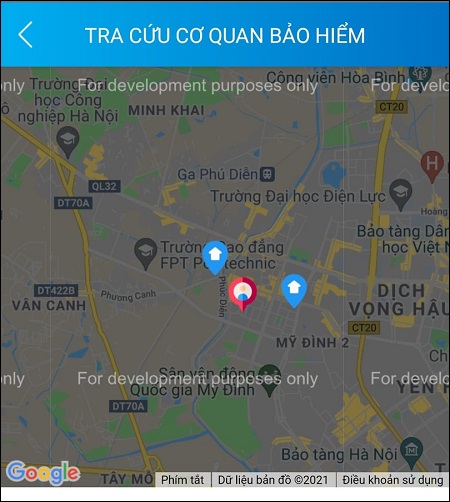 Chúng cho phép ứng dụng truy cập vị trí của bạn và tìm nhà cung cấp dịch vụ an sinh xã hội bằng cách sử dụng các ký tự hiển thị trên bản đồ.