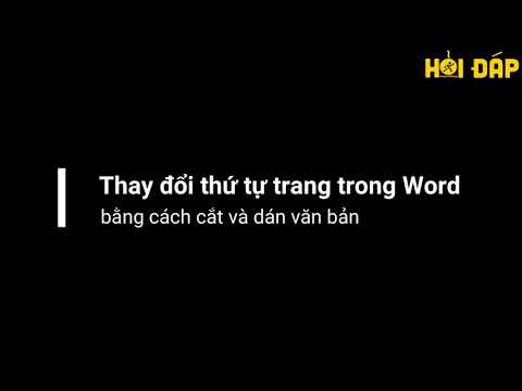 #1 Cách thay đổi, di chuyển thứ tự trang trong Word cực đơn giản Mới Nhất