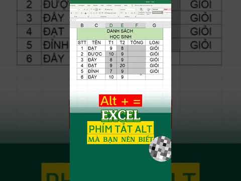 #1 MẸO PHÍM TẮT ALT TRONG EXCEL Mới Nhất