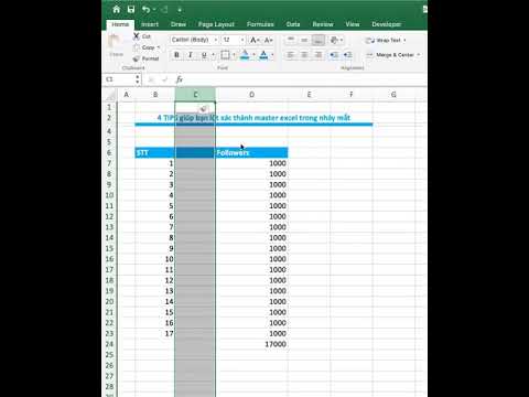 #1 4 Thủ Thuật Excel Hay Nhất 2021 | Hướng Dẫn Excel Cơ Bản Mới Nhất