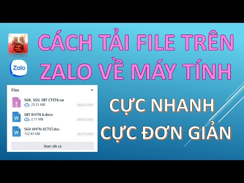 #1 Cách tải FILE trên ZALO về máy tính cực đơn giản Mới Nhất