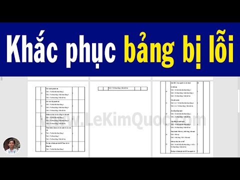 #1 📄 Hướng dẫn khắc phục bảng (table) trong Word bị lỗi (Cách 3: Làm thủ công) Mới Nhất