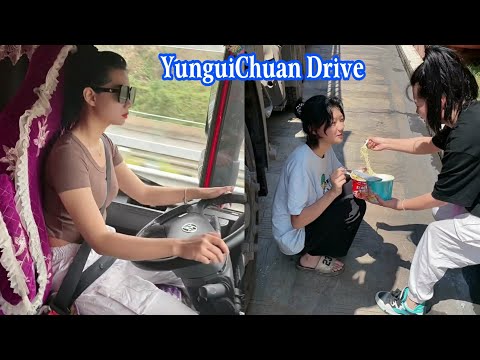#1 Chuyến hành trình cùng con gái yêu. Nữ tài xế xe đầu kéo xinh đẹp YunguiChuan Mới Nhất