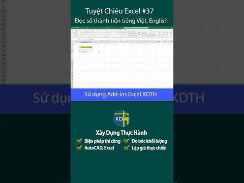 #1 Mẹo đọc số thành tiền tiếng Việt tiếng Anh trong Excel | Mẹo thủ thuật Excel #37 Mới Nhất