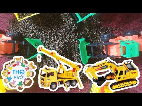 #1 Đồ chơi máy xúc, cần cẩu, xe tải – Trò chơi xúc đá dành cho trẻ em – Excavator toy | THQ Kids Mới Nhất