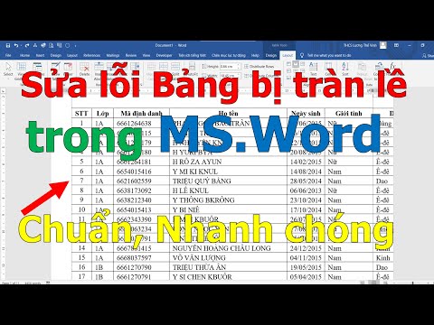 #1 Cách sửa lỗi bảng trong Word bị tràn lề chuẩn nhanh chính xác ❤ Việt Nam Channel ❤ Mới Nhất