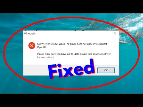 #1 Fix Minecraft GLFW Error 65542 WGL The driver does not appear to support opengl tlauncher Mới Nhất