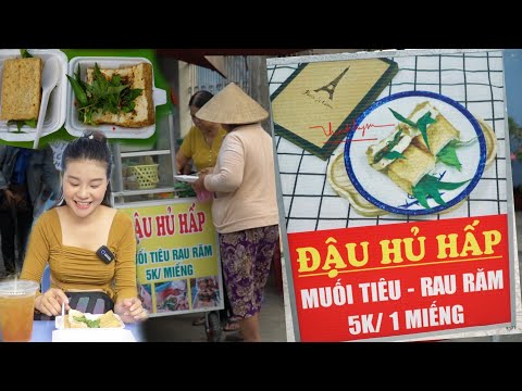 #1 Review món ăn vặt dân dã Đậu Hủ Hấp Rau Râm đang hot xình xịch Sài Gòn| Tina Lầu Mới Nhất
