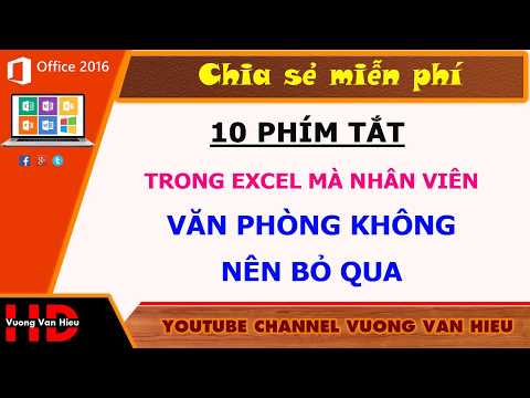 #1 Thủ thuật excel I 10 PHÍM TẮT trong excel nhân viên văn phòng không nên bỏ qua Mới Nhất