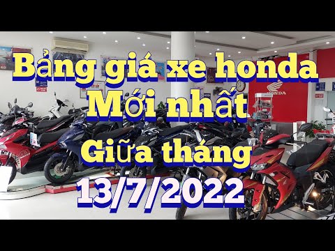 #1 Cập nhật bảng giá xe honda mới nhất 13/7 /2022. các bạn xem nhanh trước khi mua Mới Nhất