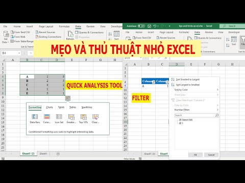 #1 Mẹo và Thủ thuật Excel Quick Analysis Tool Filter Mới Nhất