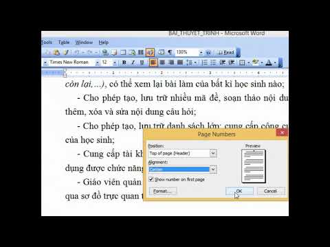 #1 Cách đánh số trang văn bản trong word 2003 Mới Nhất