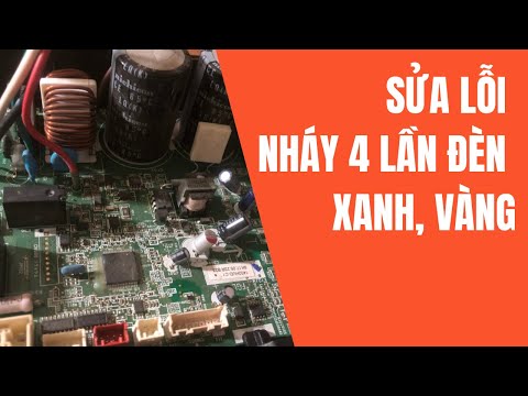 #1 Hướng dẫn sửa lỗi nháy 4 lần xanh 4 lần vàng điều hoà Fujitsu nội địa nhật Mới Nhất