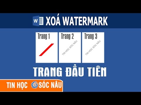 #1 Cách xoá watermark ở trang đầu tiên trong Word Mới Nhất