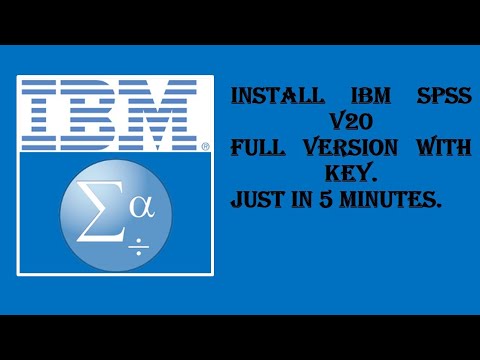 #1 Install IBM SPSS v20 Crack Full Version. Mới Nhất