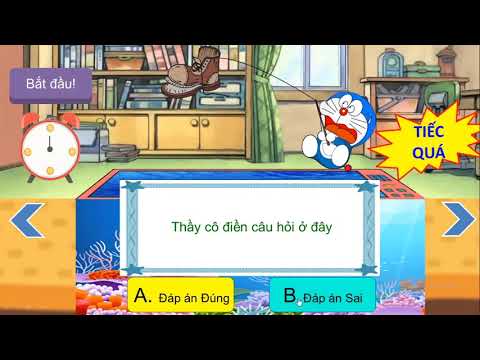 #1 Trò chơi PowerPoint Doraemon câu cá (trắc nghiệm đúng sai) | Tải về miễn phí cho thầy cô nào cần Mới Nhất