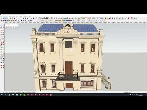 #1 DỰNG MẪU NHÀ TÂN CỔ ĐIỂN BẰNG PHẦN MỀM SKETCHUP 2020 CỰC NHANH VÀ DỄ P8 Mới Nhất